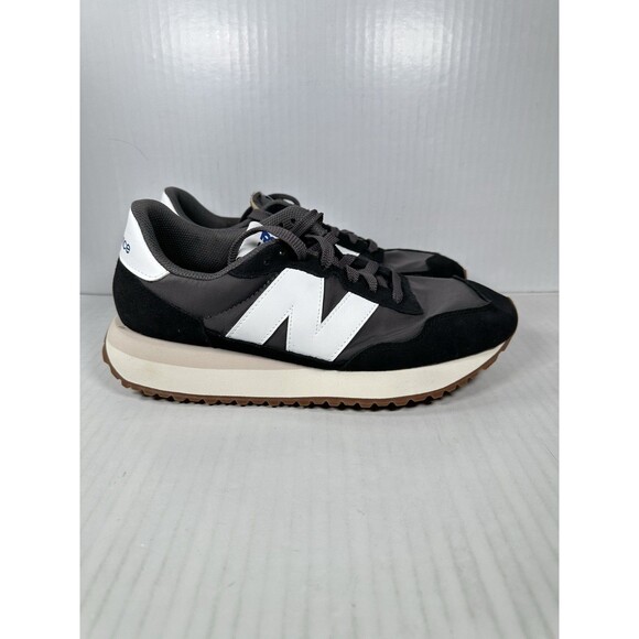 Size 8.5 New Balance 237v1 Low Black Grey Mens Shoe Sneaker MS237GA - Picture 1 of 8